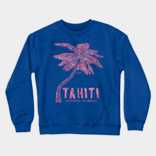 Tahiti, French Polynesia, Palm Tree Crewneck Sweatshirt